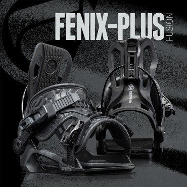 Wiązania snowboardowe Flow Fenix Plus Gunmetal Black