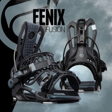 Snowboard bindings Flow Fenix Black 2021